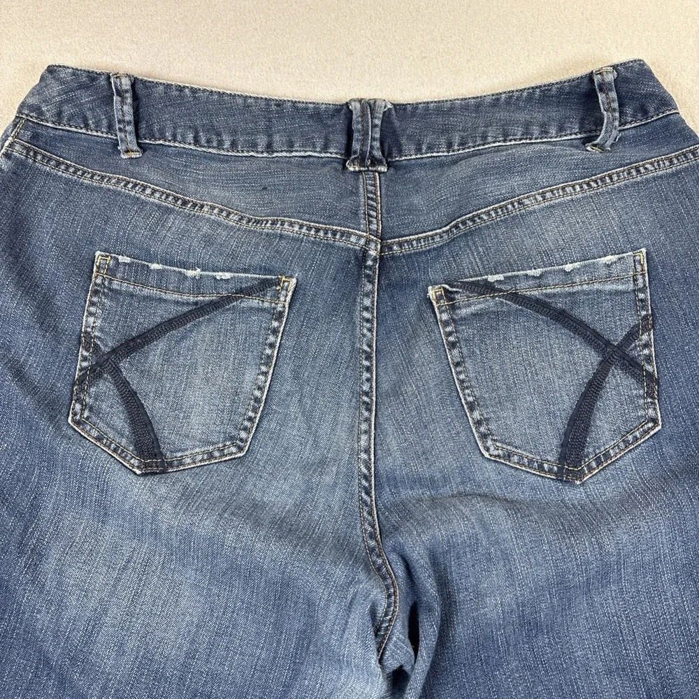 Lane Bryant Distinctly Boot Jeans Women's Plus 18P Blue Denim Streetwear‎